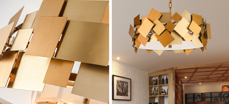 Люстра Gold Plate Chandelier 4 Люстра Gold Plate Chandelier 4 - Loft-Concept в Воронеже