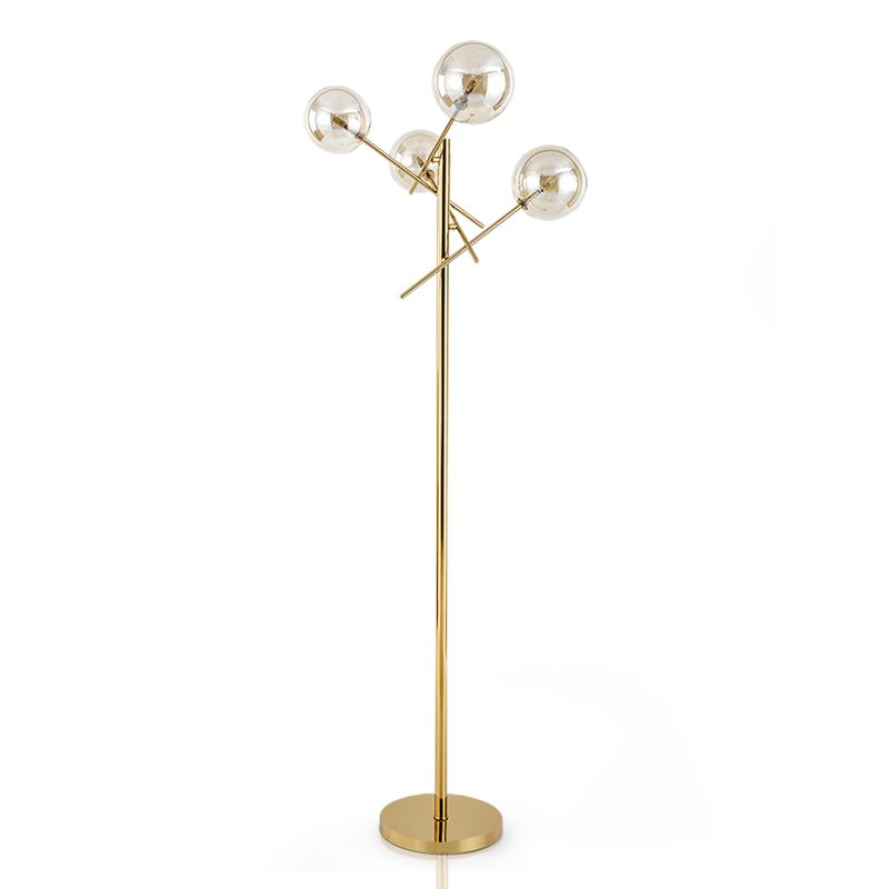 Торшер Gallotti & Radice Bolle floor lamp Золотой Дымчатый (Smoke) в Воронеже | Loft Concept 