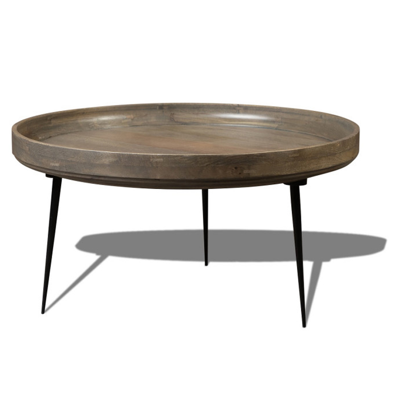 Кофейный стол Davidson Coffee Table platinum 40 Серый Черный в Воронеже | Loft Concept 