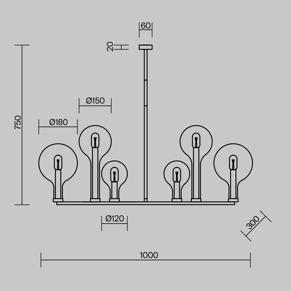 Люстра подвесная Status Е14 в Воронеже