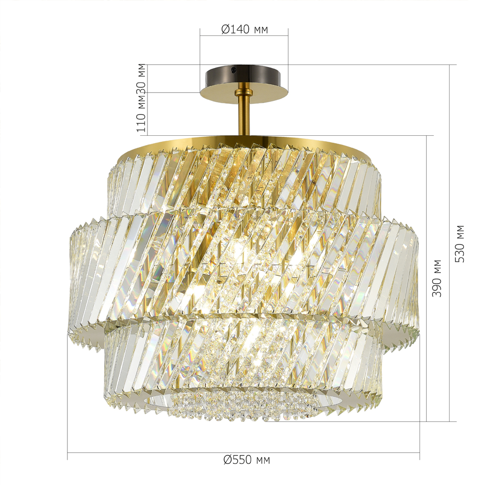 Потолочный светильник в классическом обрамлении Light Connoisseurs Beauty в Воронеже