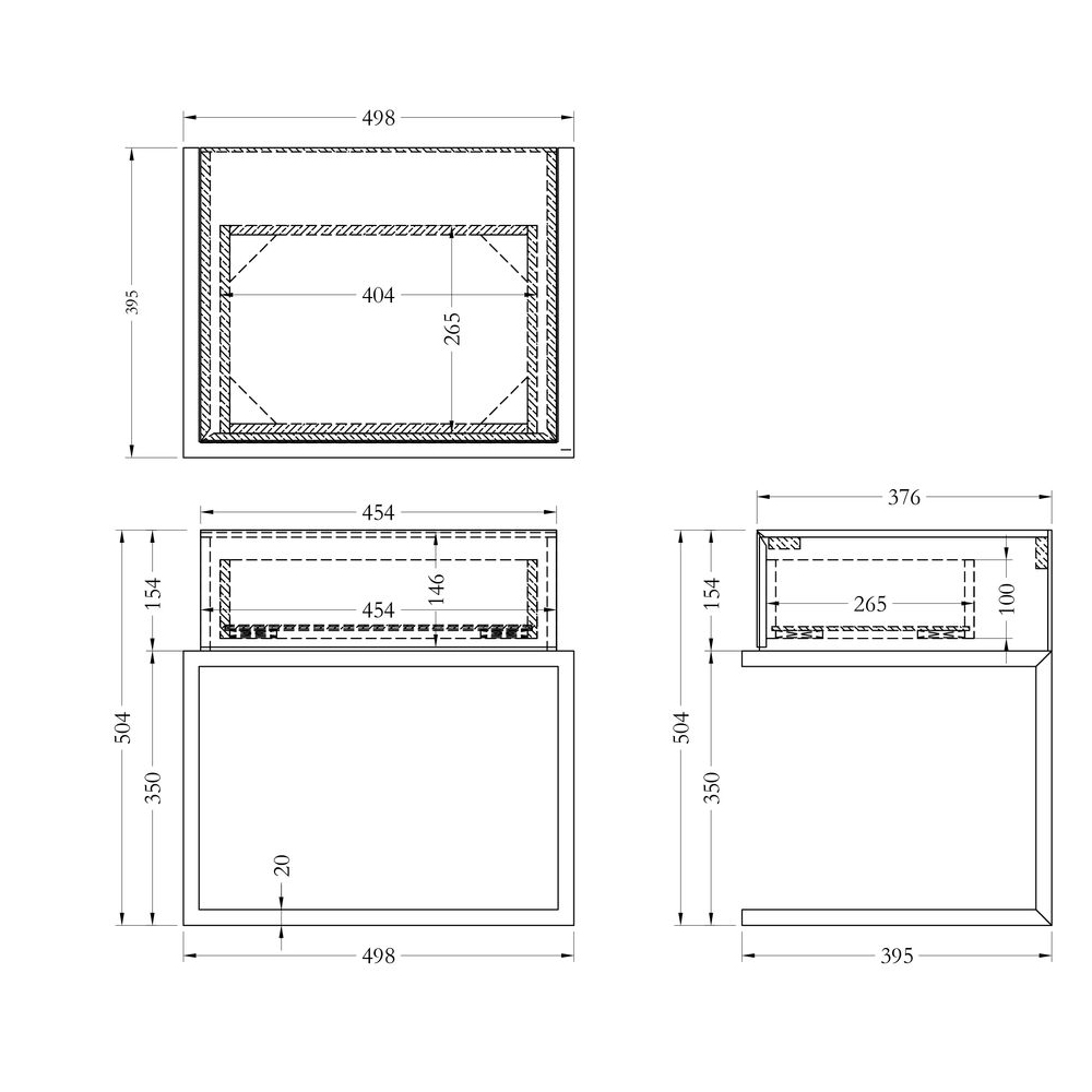 Тумбочка зеркальная с ящиком Mirror Chrome Cabinet в Воронеже