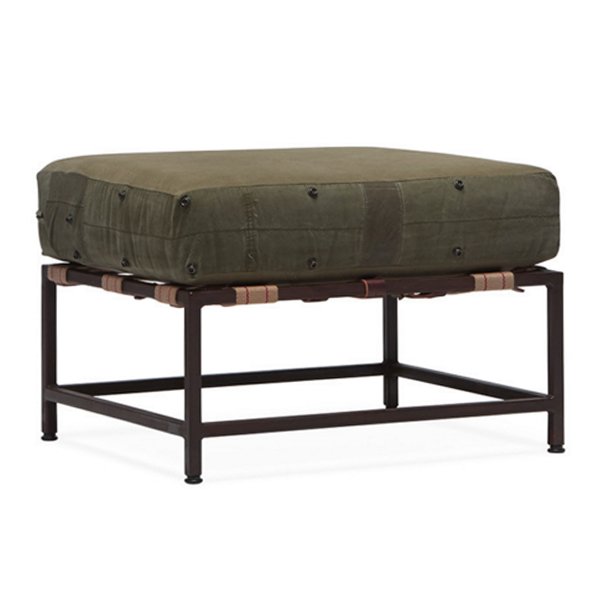 Оттоманка  Olive Military Fabric Ottoman Оливковый в Воронеже | Loft Concept 