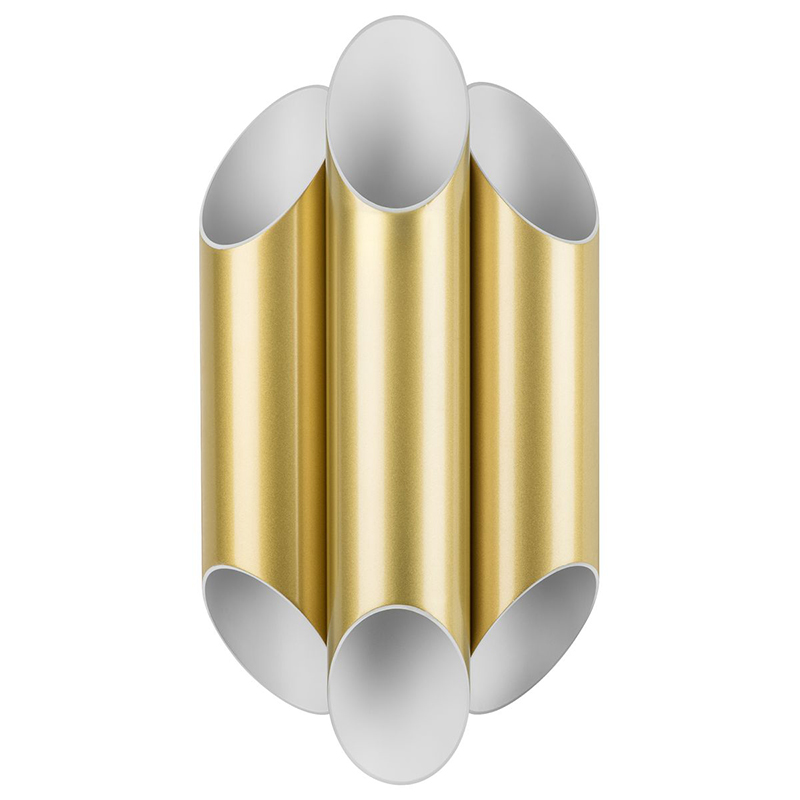 Бра Garbi Trio Gold Pipe Organ Sconce Золотой Белый в Воронеже | Loft Concept 