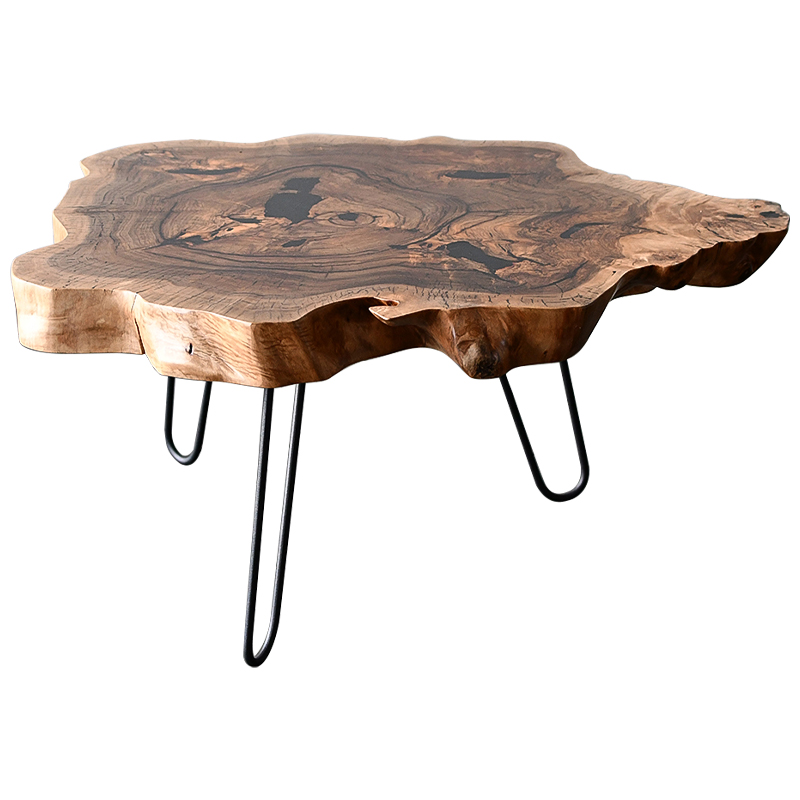 Кофейный стол Rohan Industrial Metal Rust Coffee Table Коричневый Черный в Воронеже | Loft Concept 