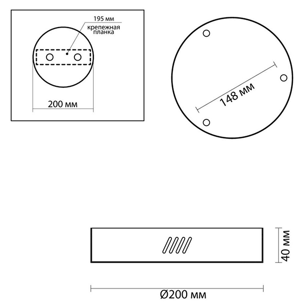 Основание для светильника Ring Horizontal Bronze 20 в Воронеже