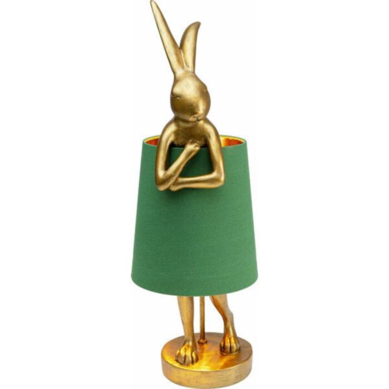 Настольная лампа Golden Hare/ green lampshade Золотой Зеленый в Воронеже | Loft Concept 