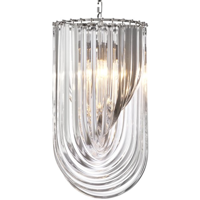 Люстра Chandelier Murano Clear 35 Прозрачный (Transparent) Никель в Воронеже | Loft Concept 