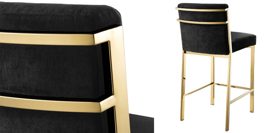 Полубарный стул Eichholtz Counter Stool Scott Gold Полубарный стул Eichholtz Counter Stool Scott Gold - Loft-Concept в Воронеже