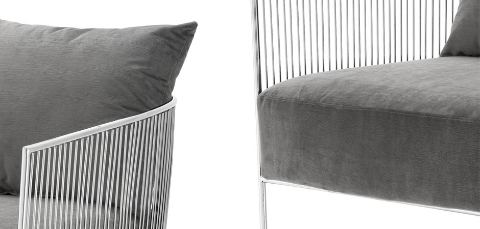 Кресло Eichholtz Chair Knox Stainless Steel Кресло Eichholtz Chair Knox Stainless Steel - Loft-Concept в Воронеже