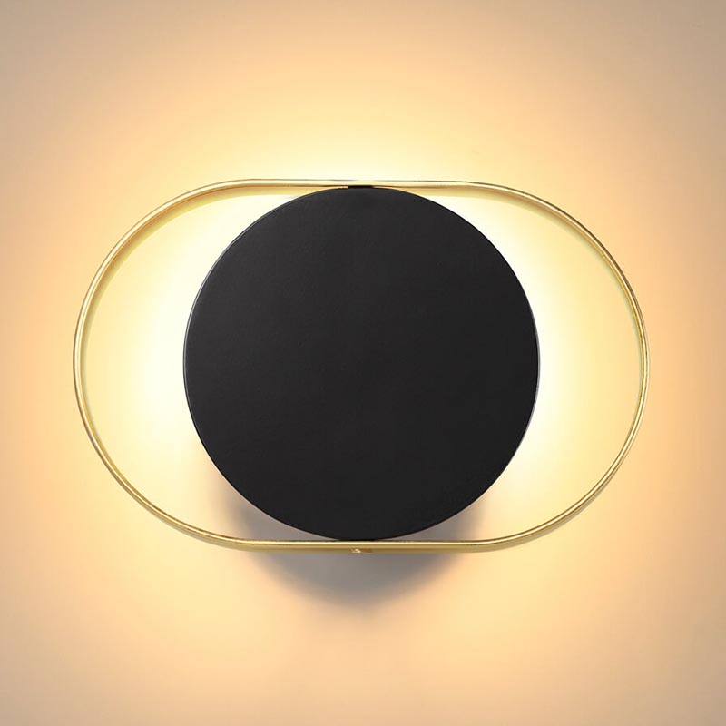 Бра Globo Ocular Sconce Oval Black Золотой Черный в Воронеже | Loft Concept 