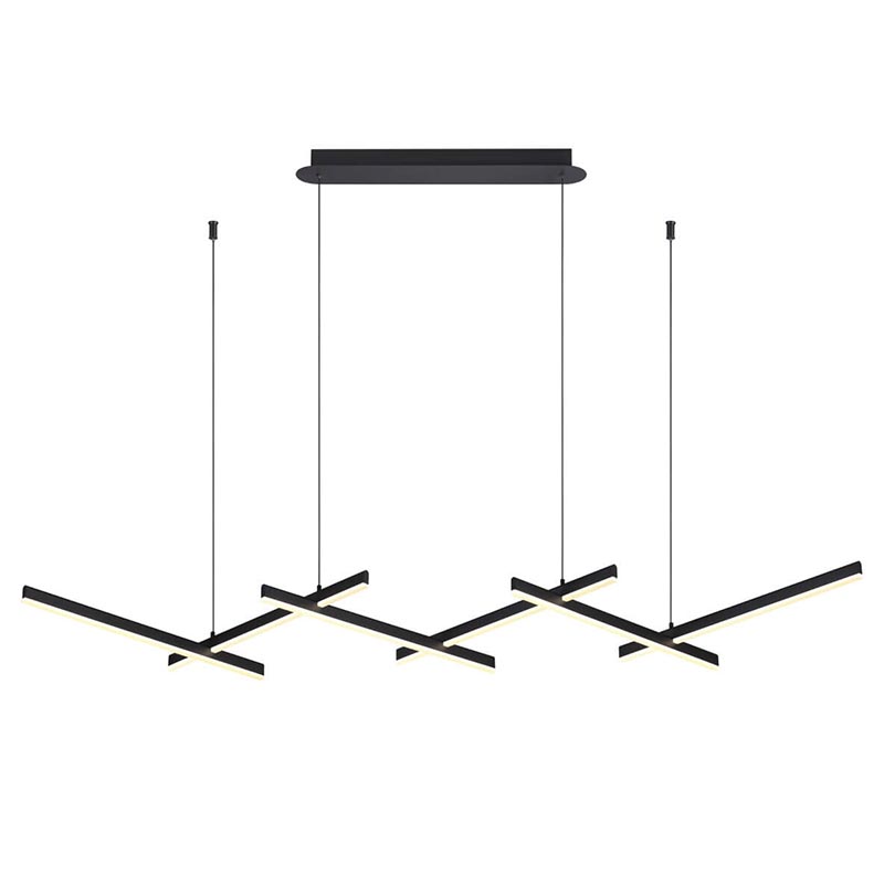 Люстра Rolf Black Lines Linear Chandelier Черный в Воронеже | Loft Concept 