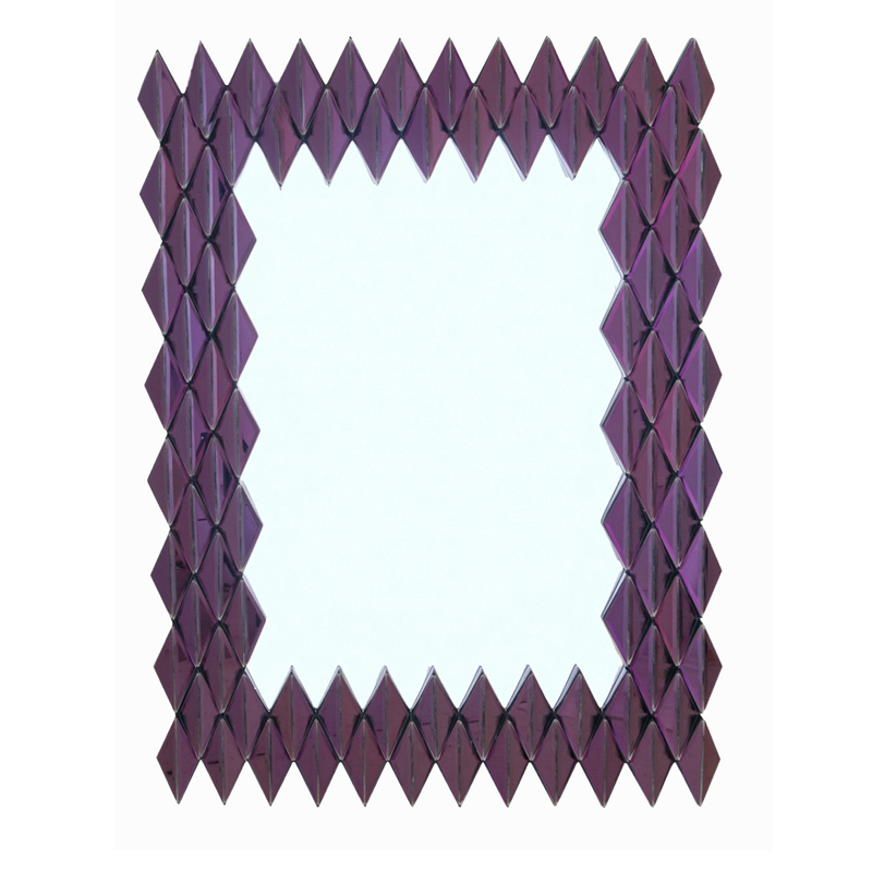 Зеркало Purple Rhombuses Mirror Фиолетовый в Воронеже | Loft Concept 