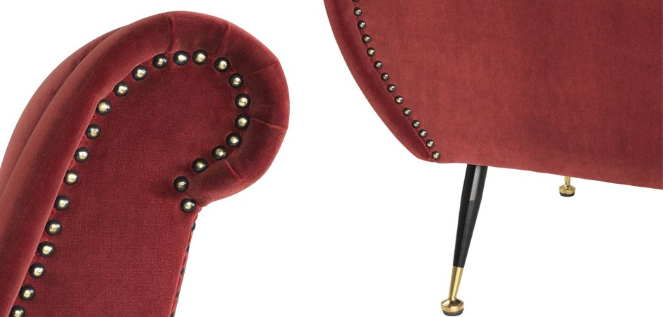 Кресло Eichholtz Chair Giardino Wine Red Кресло Eichholtz Chair Giardino Wine Red - Loft-Concept в Воронеже