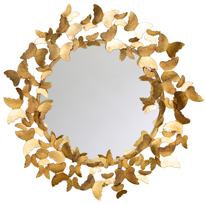 Зеркало Butterflies Circle Gold Mirror  в Воронеже | Loft Concept 