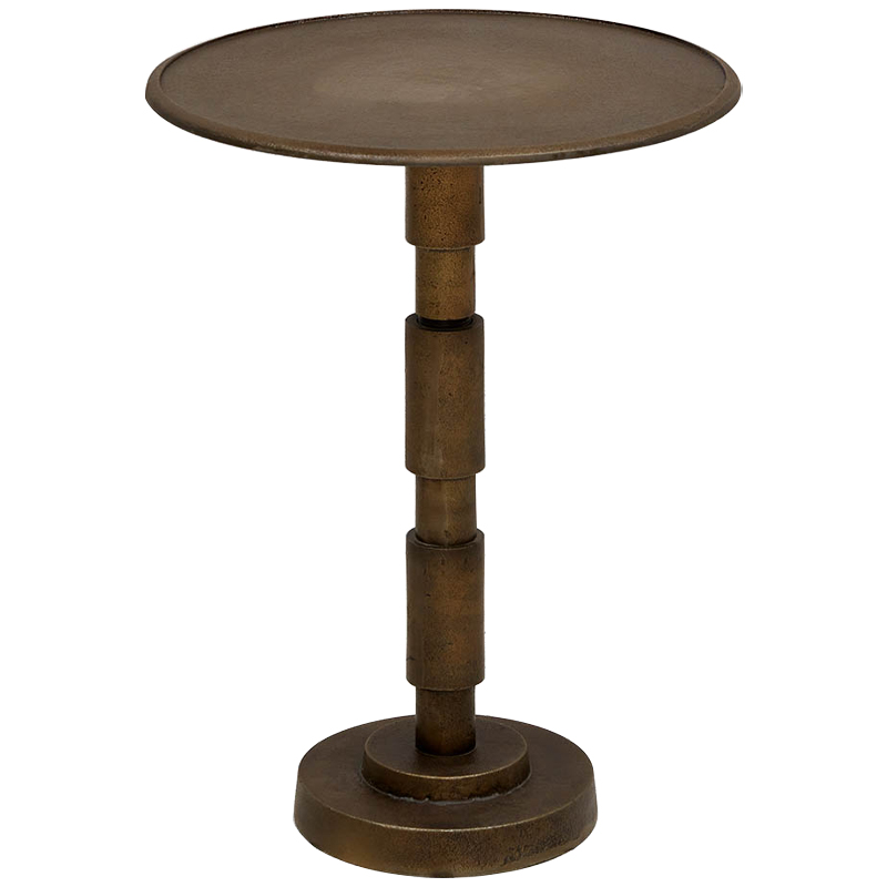 Приставной круглый металлический стол Thanh Side Table Бронза в Воронеже | Loft Concept 