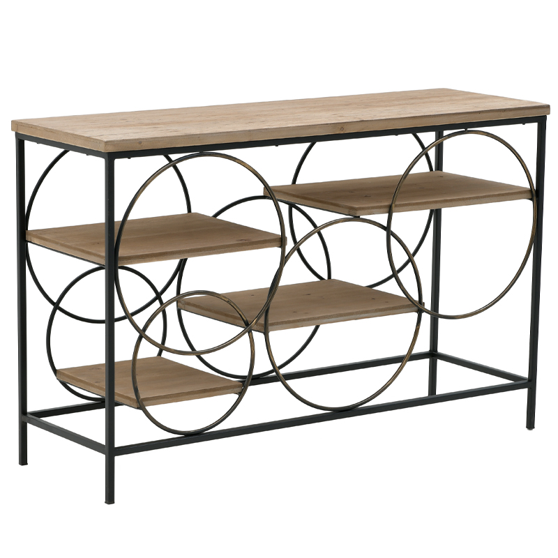 Консоль Circles Loft Console Черный Бежево-серый в Воронеже | Loft Concept 