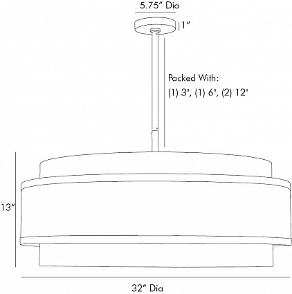 Люстра Arteriors UTTERSON CHANDELIER в Воронеже