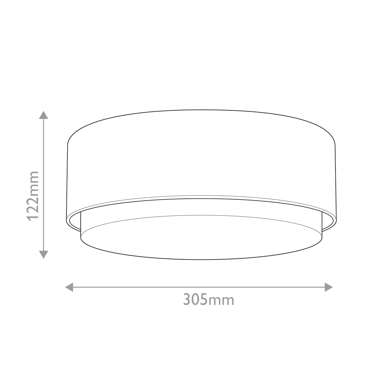 Потолочный светильник круглой формы с белым матовым плафоном Hinkley в Воронеже
