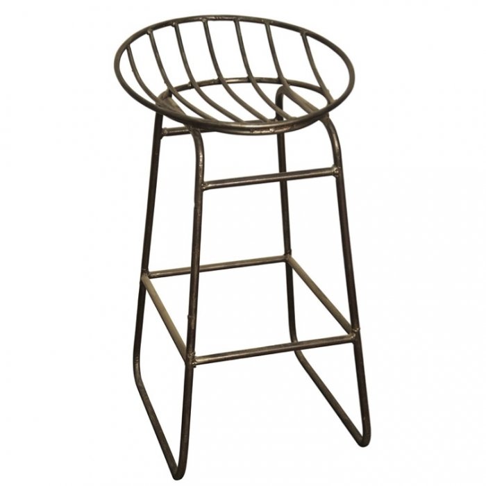 Барный стул Industrial Iron Grille Bar Stool Латунь в Воронеже | Loft Concept 