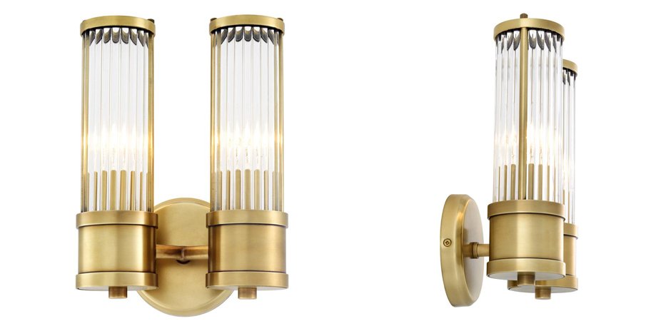 Бра Wall Lamp Claridges Dual Brass - Loft-Concept в Воронеже