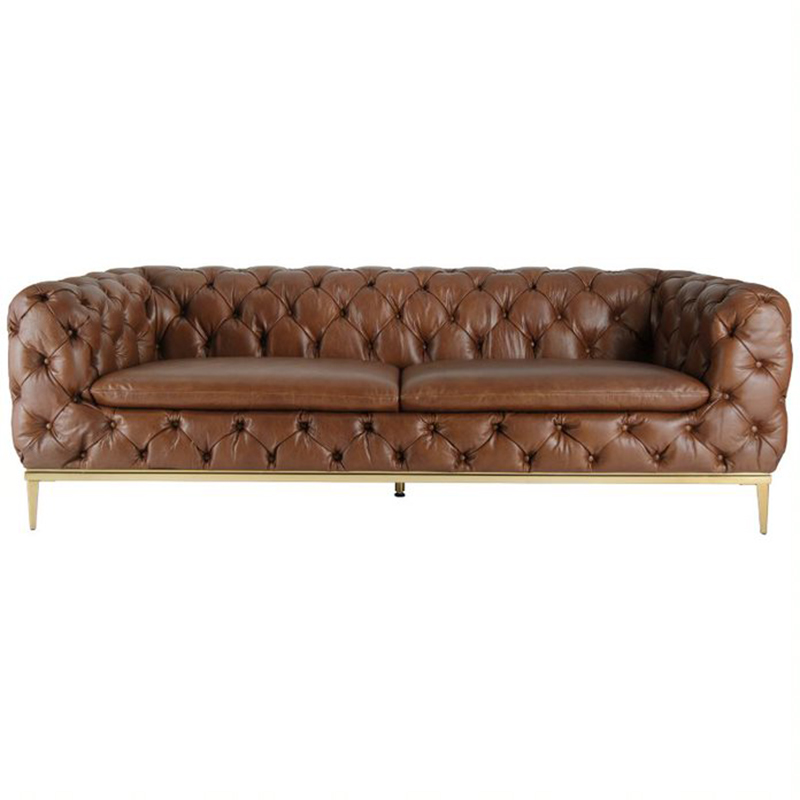 Диван Dorsten Sofa brown leather Коричневый в Воронеже | Loft Concept 