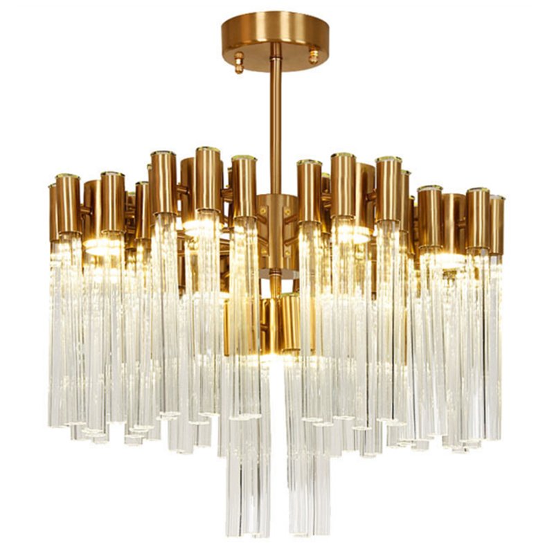 Люстра Contemporary chandelier crystal brass 65 Глянцевое золото Прозрачное Стекло в Воронеже | Loft Concept 