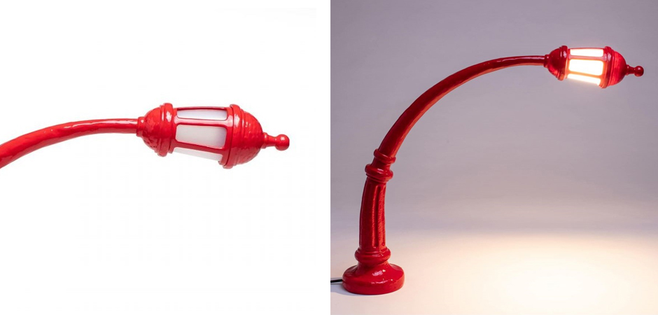 Настольная лампа Seletti Street Lamp Red Настольная лампа Seletti Street Lamp Red - Loft-Concept в Воронеже