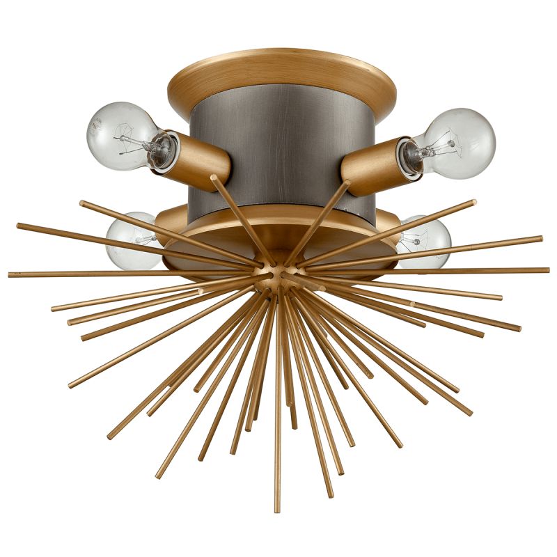 Потолочный светильник Hedgehog Brass Chandelier Латунь в Воронеже | Loft Concept 