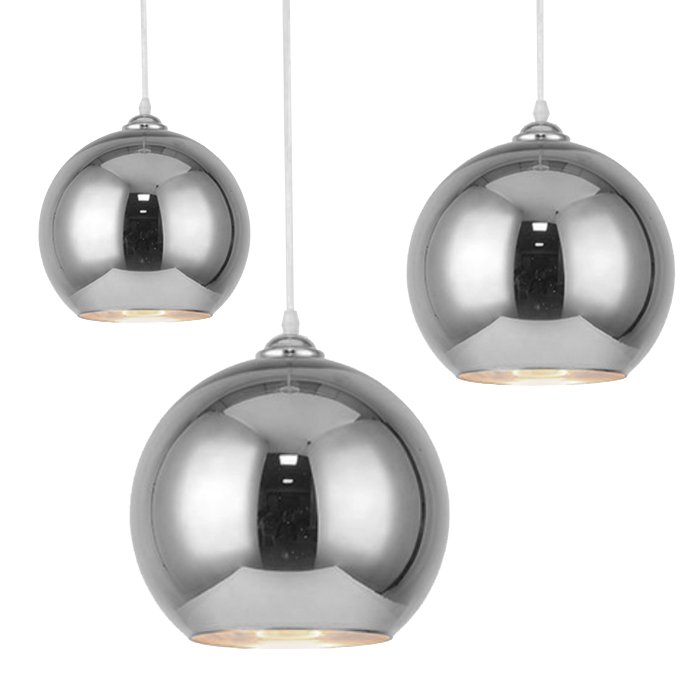 Подвесной светильник SILVER mirror shade modern pendant Хром в Воронеже | Loft Concept 