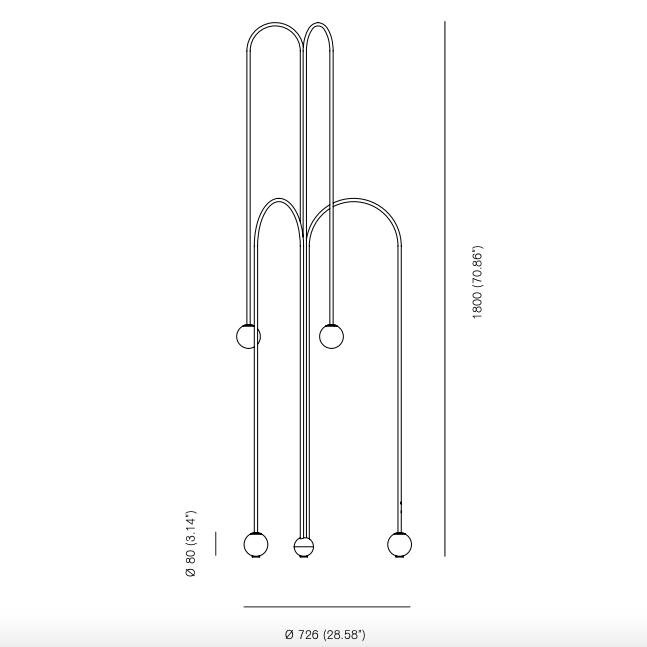 Торшер Michael Anastassiades Fontana Amorosa Crossette в Воронеже