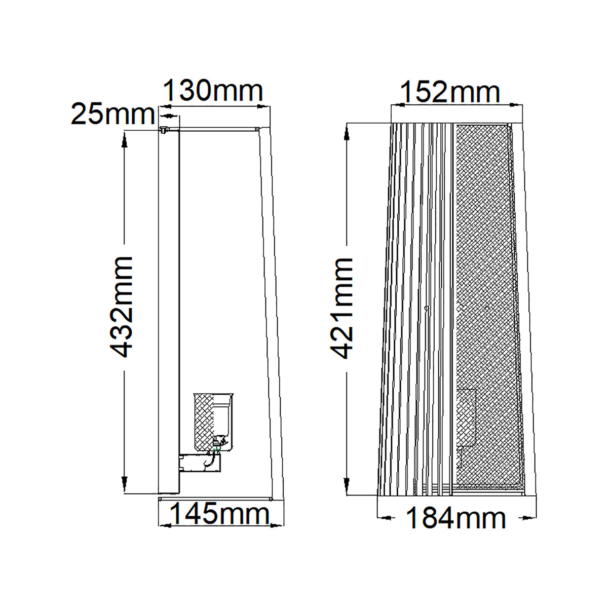 Бра с черными вертикальными линиями Kichler в Воронеже