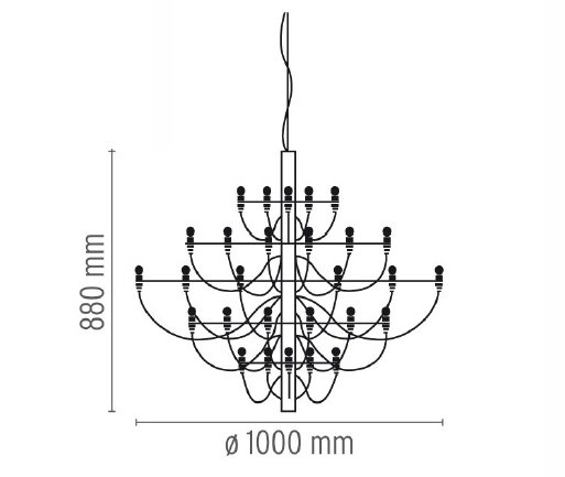 Люстра Flos 2097 50 Brass в Воронеже