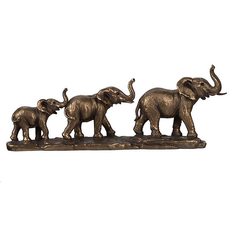 Композиция в виде семьи слонов Elephants Figurine Бронза в Воронеже | Loft Concept 