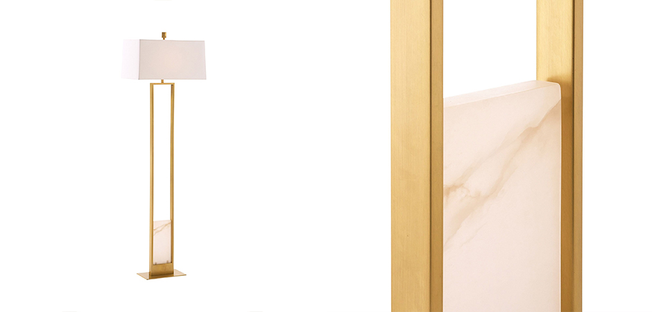 Торшер Arteriors MARKHAM FLOOR LAMP Brass Торшер Arteriors MARKHAM FLOOR LAMP Brass - Loft-Concept в Воронеже