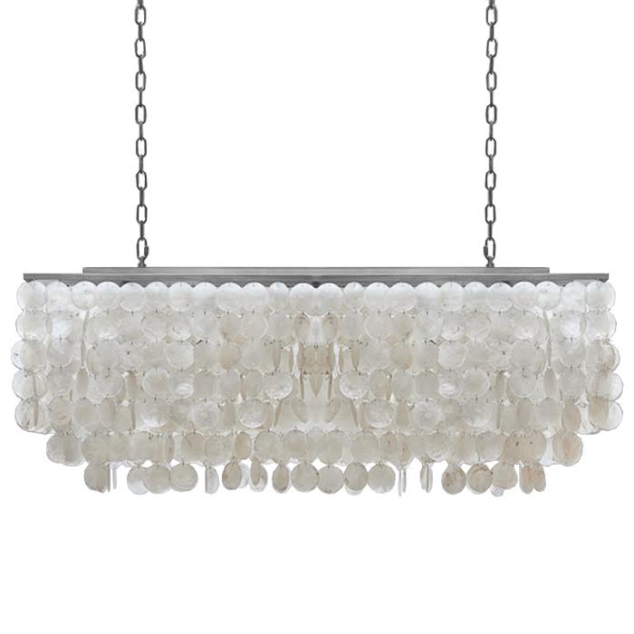 Люстра rectangle SHELL Chandelier 2 cascades Белый в Воронеже | Loft Concept 