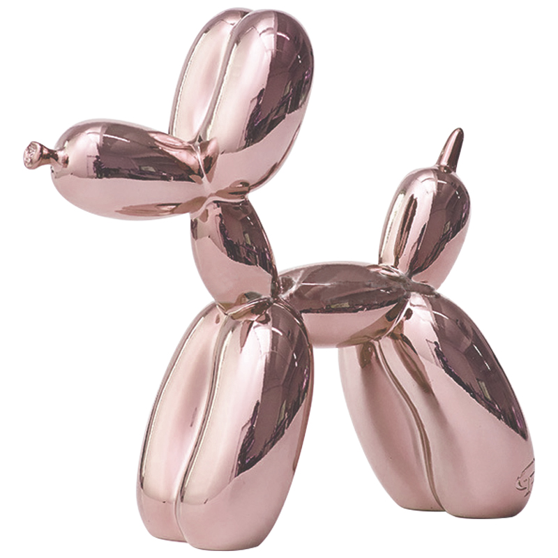 Статуэтка Jeff Koons Balloon Dog Chrome Pink Розовое золото в Воронеже | Loft Concept 