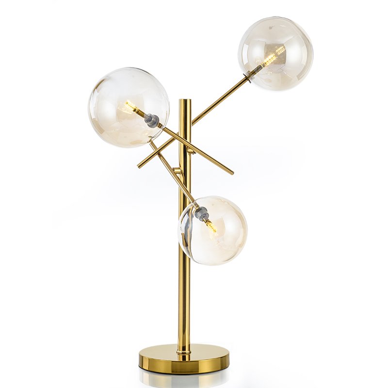 Настольная лампа Gallotti & Radice Bolle Table lamp Золотой Дымчатый (Smoke) в Воронеже | Loft Concept 