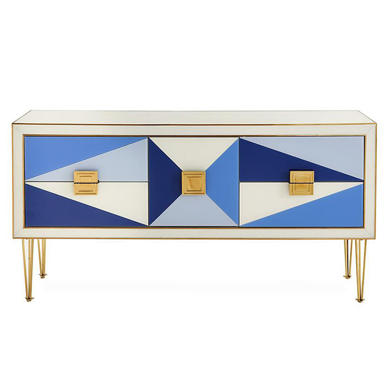 Комод JONATHAN ADLER HARLEQUIN CREDENZA - BLUE Мульти в Воронеже | Loft Concept 