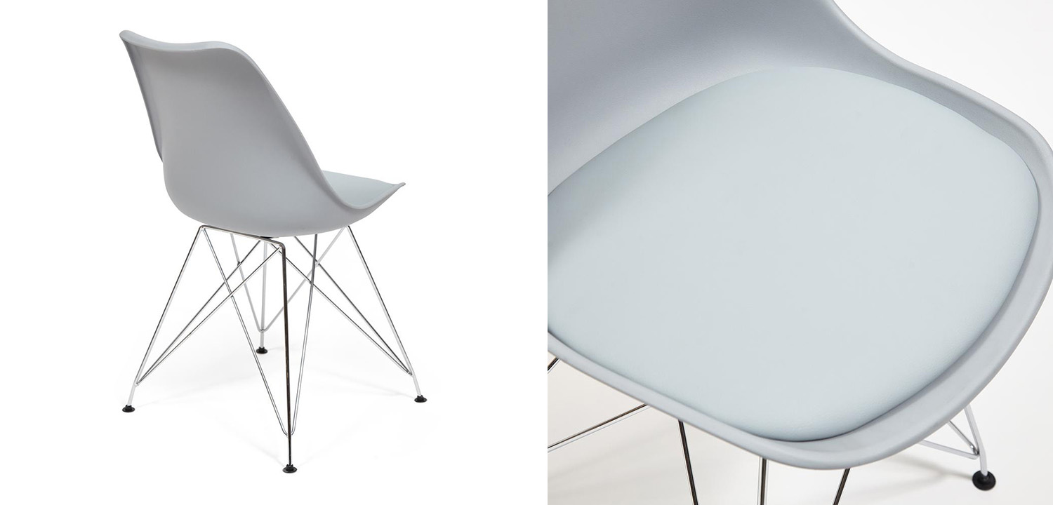 Стул DSR gray - фото