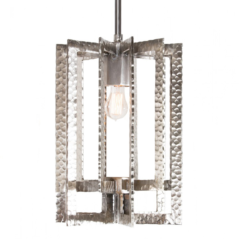 Подвесной Светильник Textured Cage Pendant Lamp silver Серебряный в Воронеже | Loft Concept 