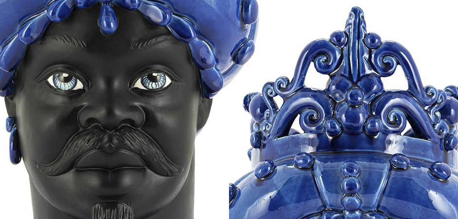 Ваза VASE MORO MAN MED. MAT Blue Ваза VASE MORO MAN MED. MAT Blue - Loft-Concept в Воронеже