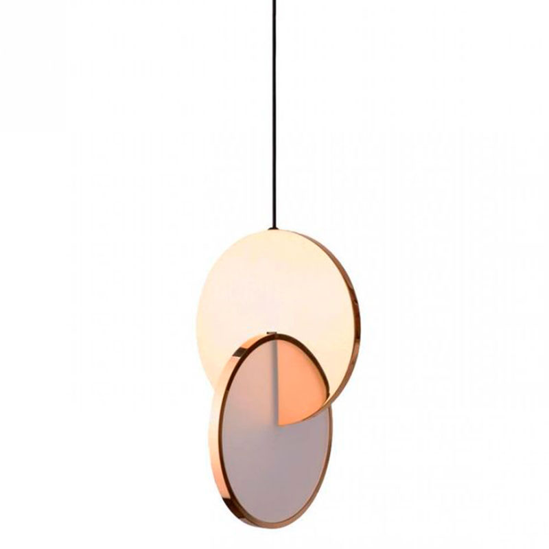 Подвесной светильник Eclipse Pendant Light Gold Золотой Белый в Воронеже | Loft Concept 