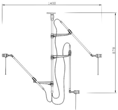 Потолочный светильник Steampunk Extension Pole в Воронеже