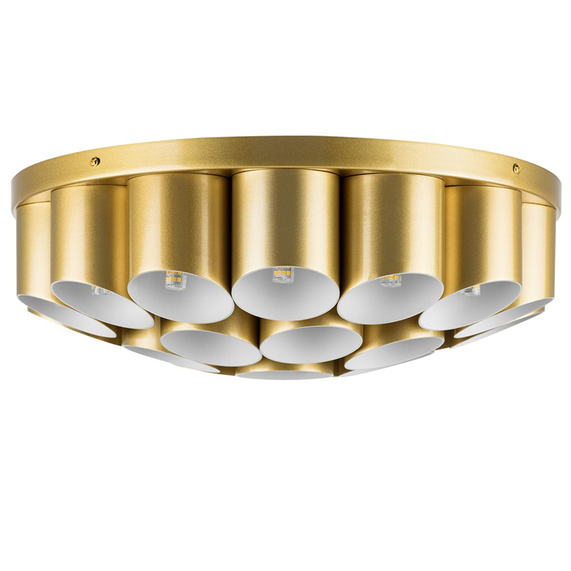 Потолочный светильник Garbi Gold Pipe Organ Ceiling Lamp 22 Золотой Белый в Воронеже | Loft Concept 