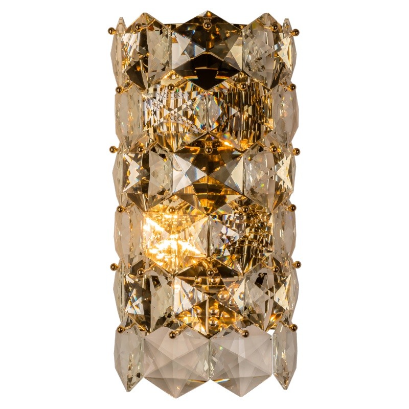Бра Tiers Crystal Light Ermitage Wall Lamp Прозрачное Стекло Золотой в Воронеже | Loft Concept 