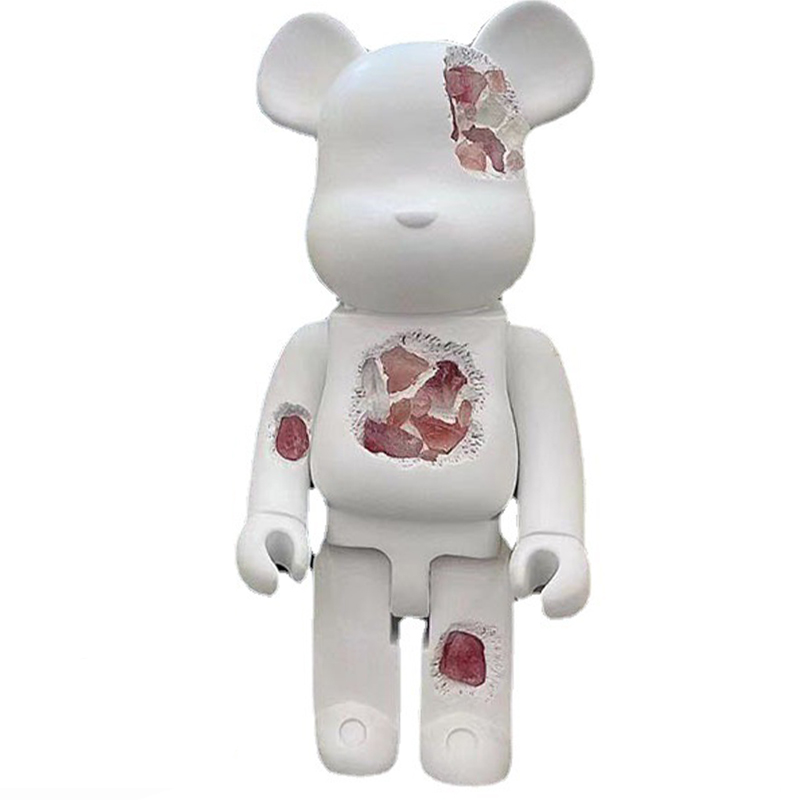 Статуэтка Bearbrick Pink Crystal Белый Розовый пастельный в Воронеже | Loft Concept 