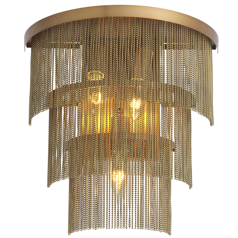 Бра Eichholtz Wall Lamp Tissot Brass Латунь в Воронеже | Loft Concept 