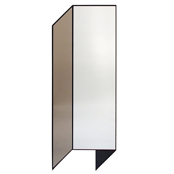 Зеркало Bower Fold Floor Shape Mirror Прозрачный Черный Серый в Воронеже | Loft Concept 