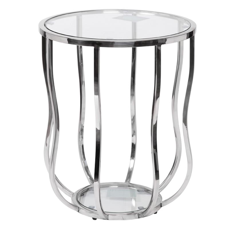 Приставной стол Fedric Side Table silver Серебряный в Воронеже | Loft Concept 